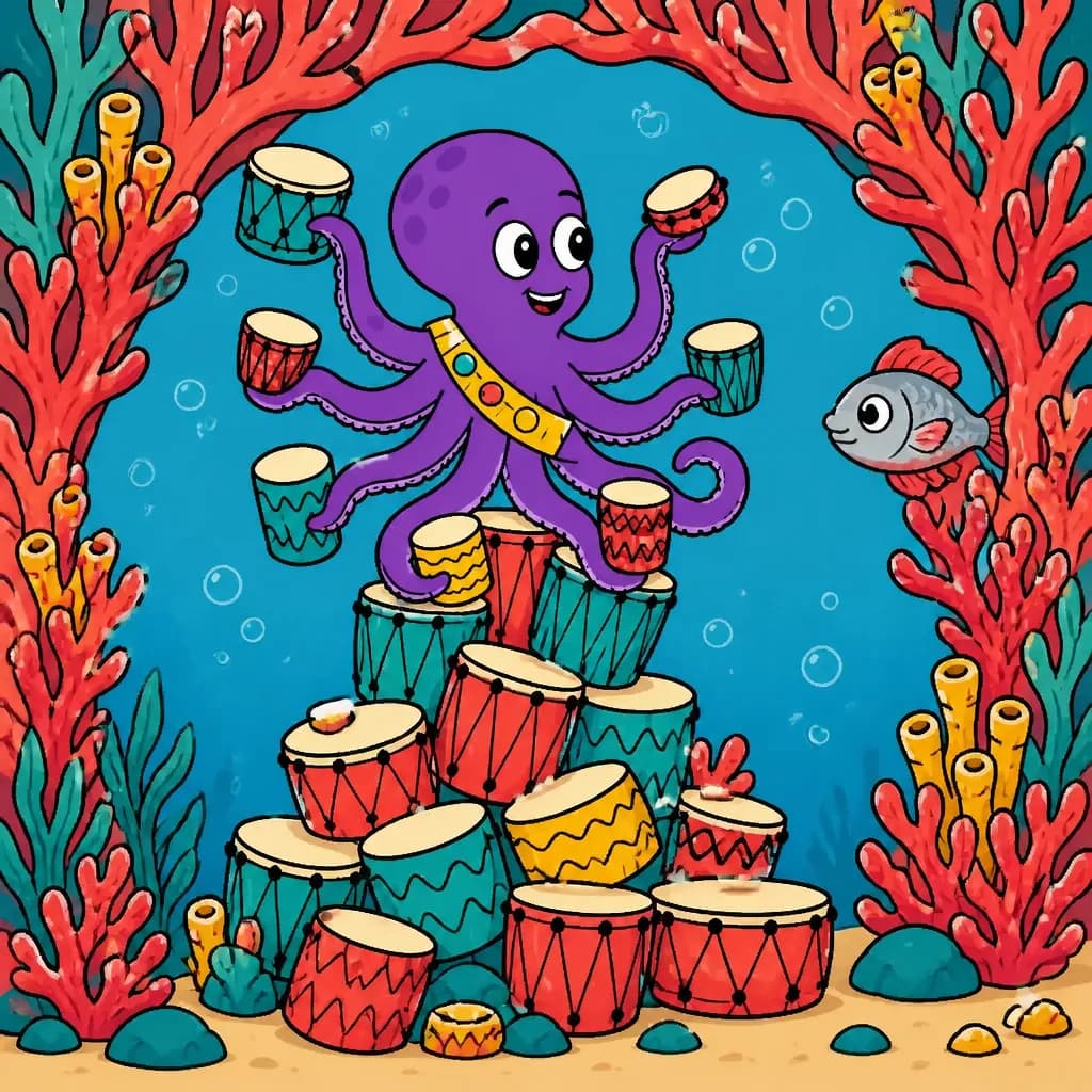 Otto Octopus Keeps the Beat